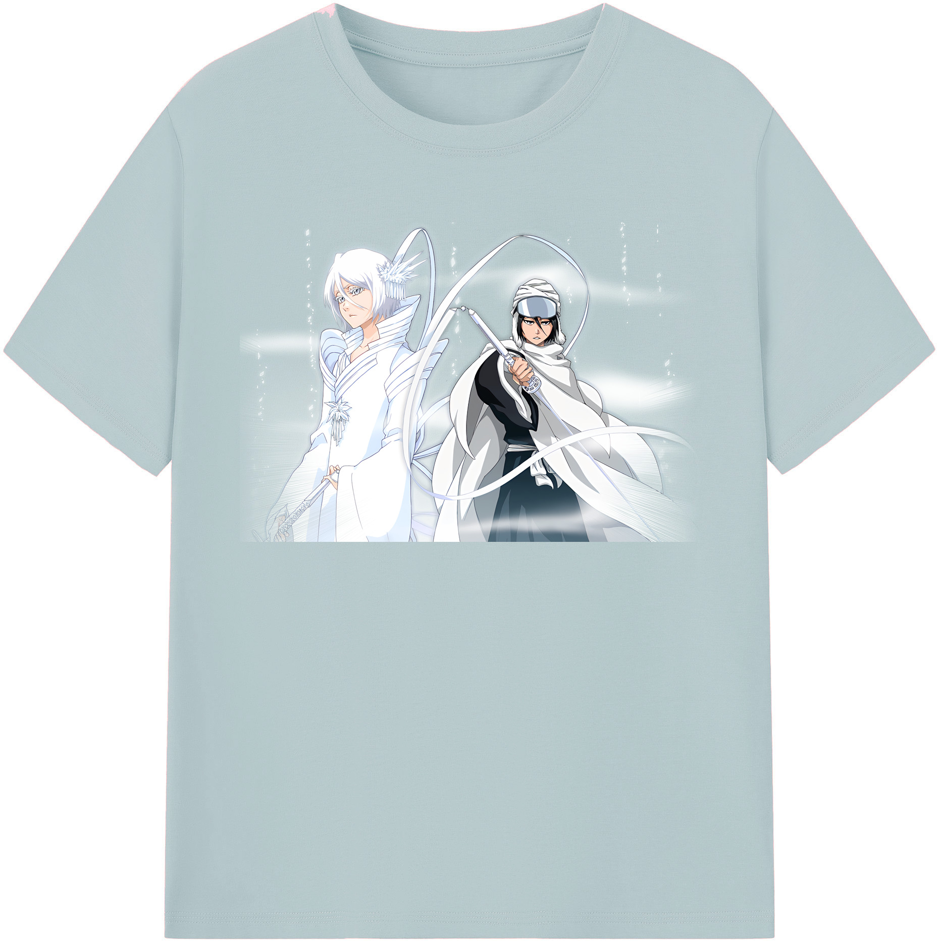 （画像用） ブリーチ 朽木ルキア BLEACH Kuchiki Rukia 綿100％半袖Tシャツ（フロントプリント）
